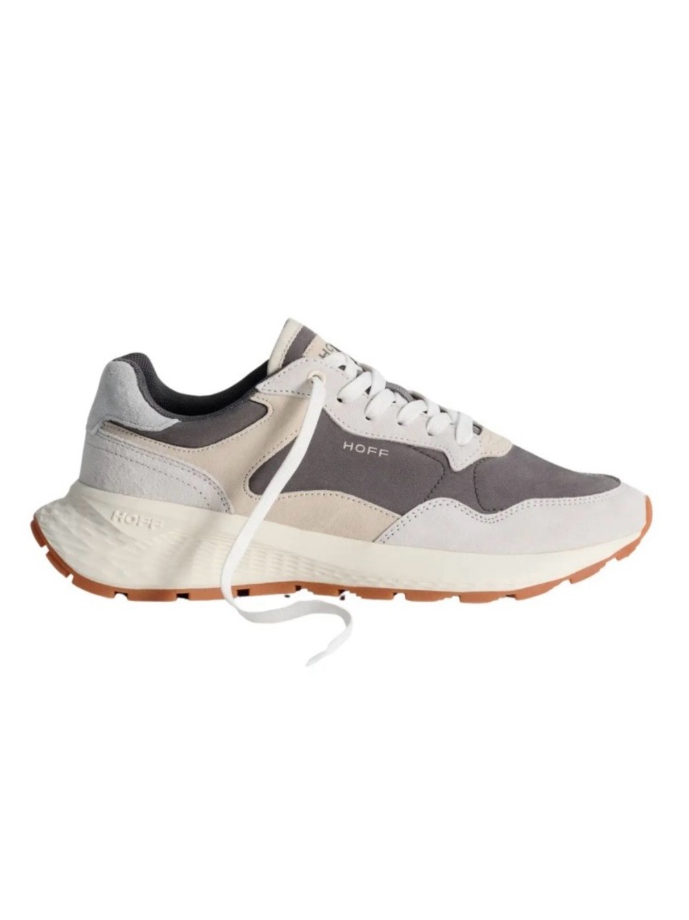 HOFF Women's Gray and Cream Low-Top Sneakers